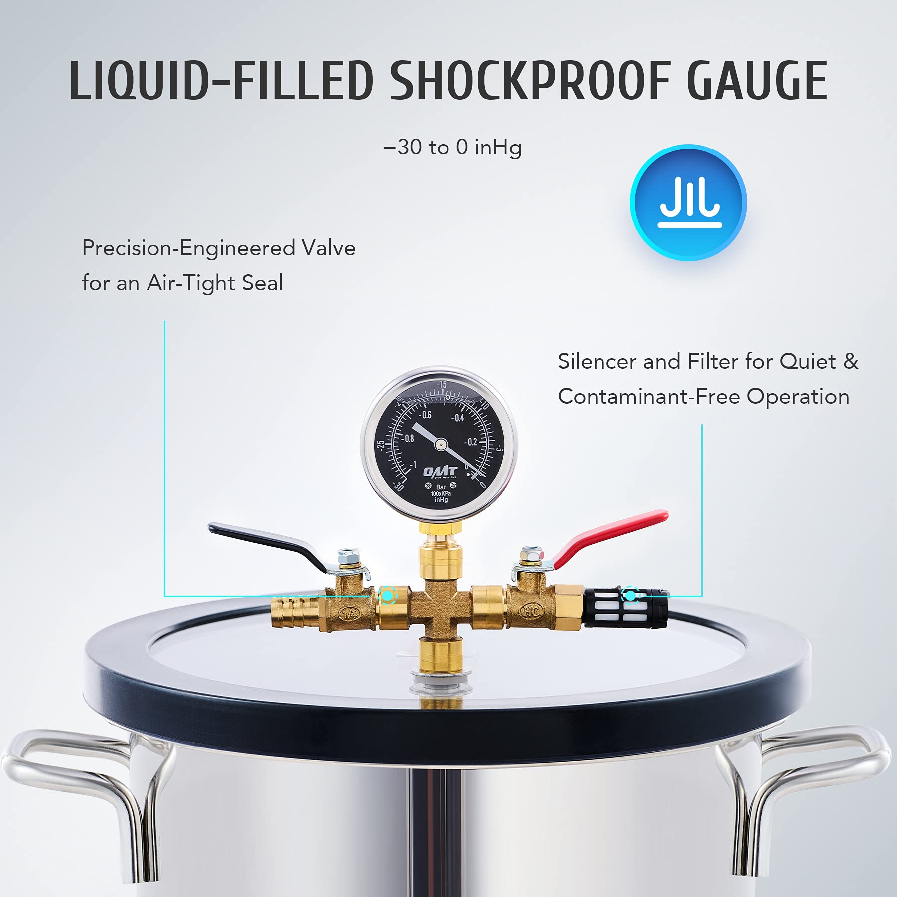 Buy Orion Motor Tech 3.5cfm Vacuum Pump and Chamber Kit, 3 Gallon