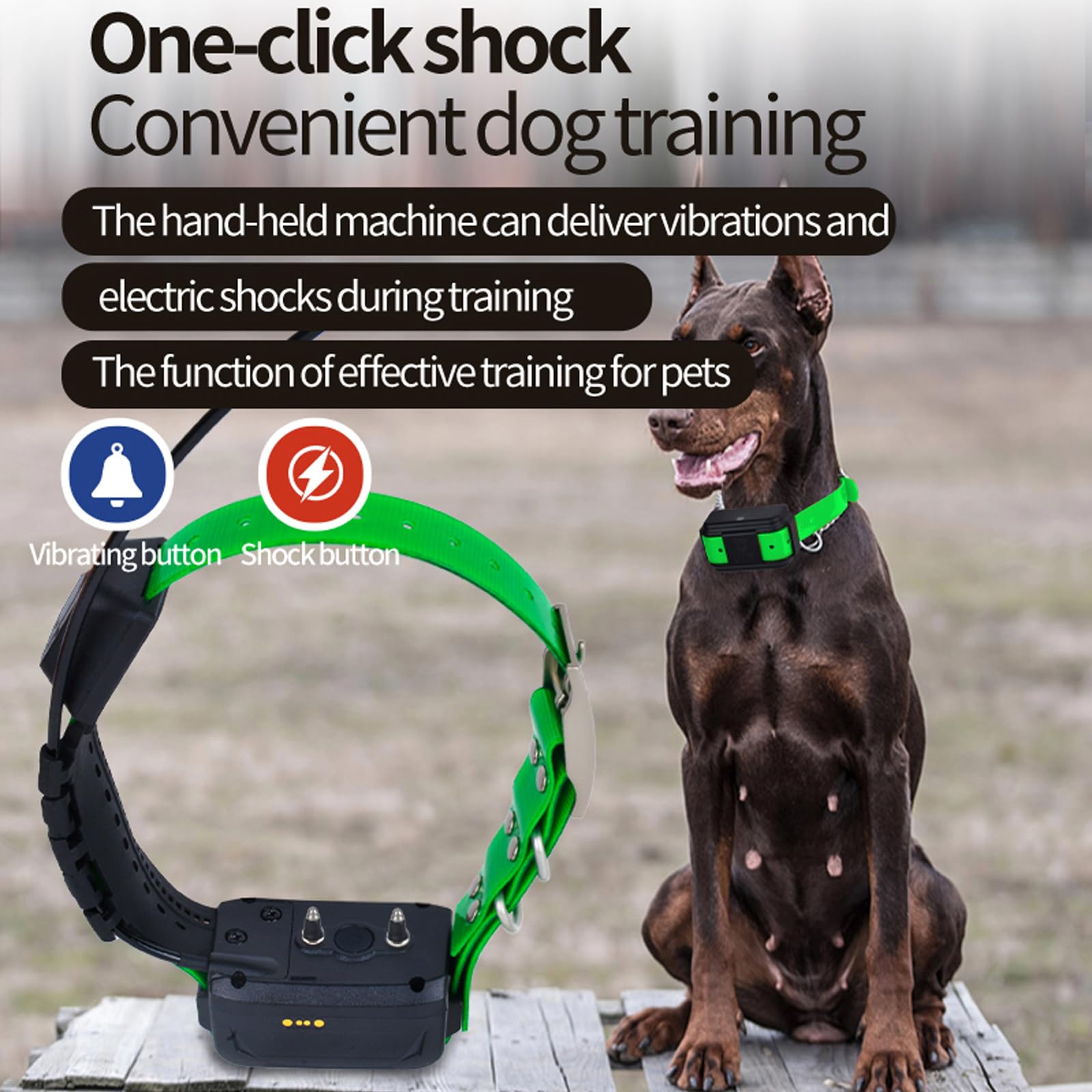 Localizzatore portatile per cani GPS e dispositivo di addestramento con tecnologia wireless VHF, localizzatore GPS per cani con collare GPS per cani, standby ultra lungo, 6 funzioni, touch screen,