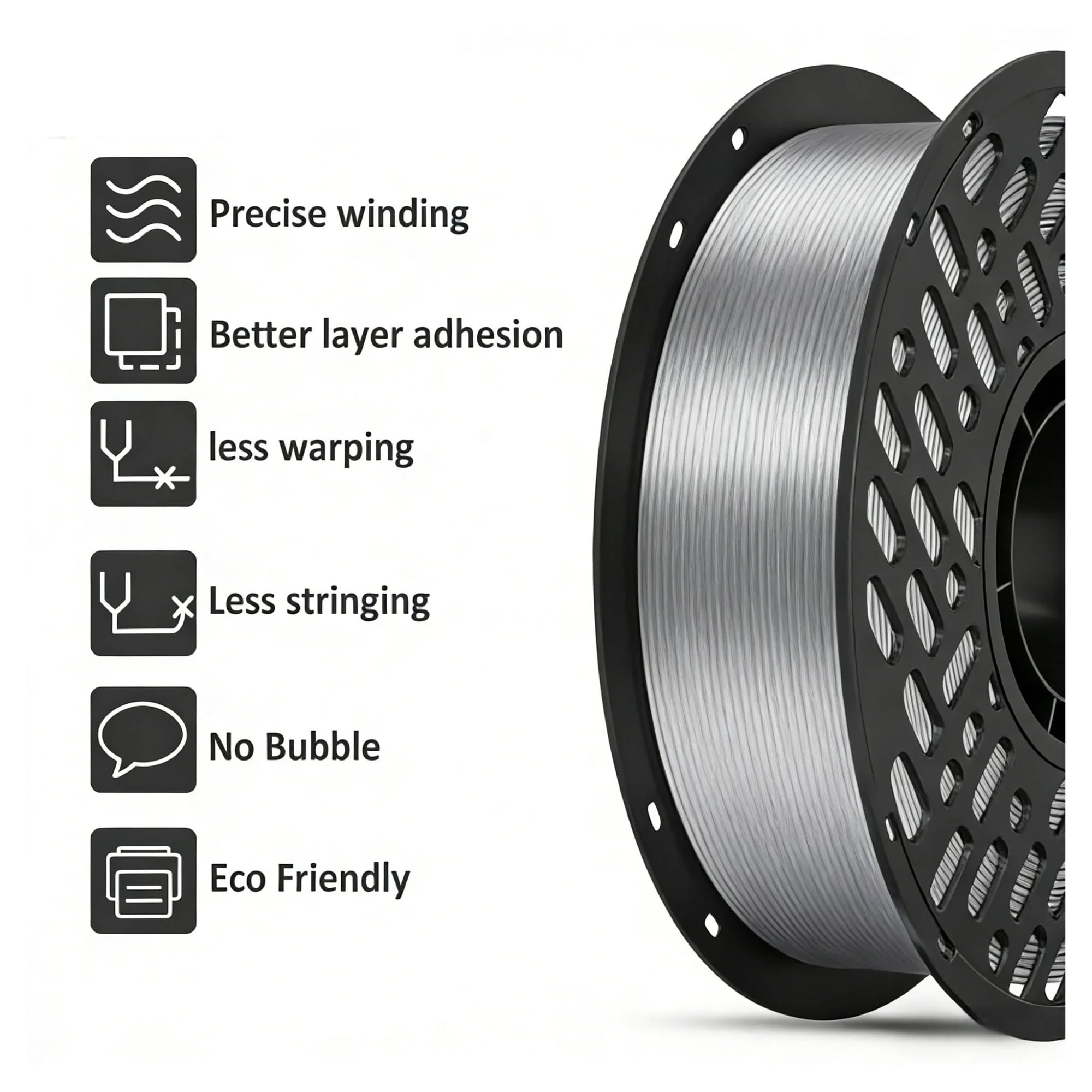 Filament Imprimante 3d Précision du filament PLA en soie 3D de 1 kg