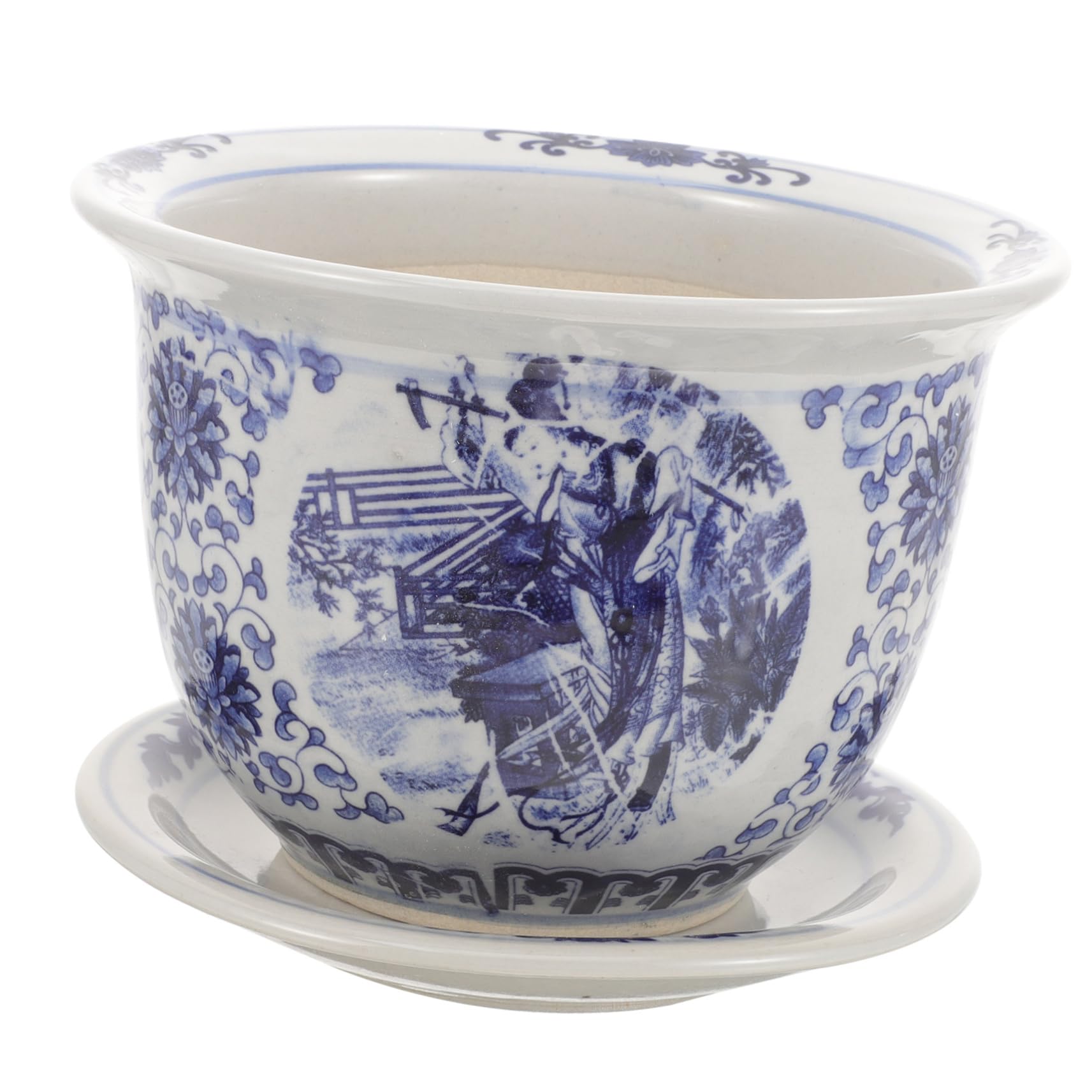 Ceramiczny Doniczkowy z Podstawką Do Sukulentów Elegancki Ceramiczny Doniczka Rośliny Idealny Do Kwiatów i Sukulentów Średnicy Ozdobny Akcent