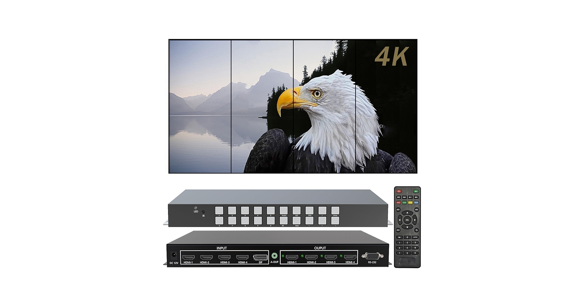 Amazon | ICUIXIAN 4K60Hz 3x1 ビデオウォールコントローラー