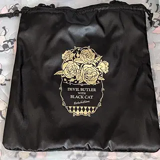 あくねこ展限定 リバーシブルフリルトートバ ッグ ブラック