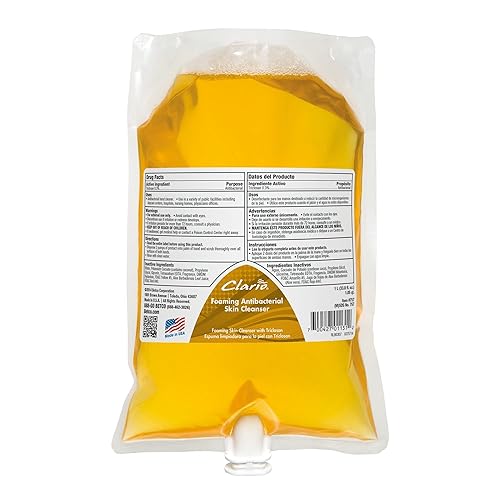 Miniatura 2 de Betco Clario Limpiador antibacteriano espumoso para la piel, aroma neutro fresco, 33.8 fl oz, paquete de 6