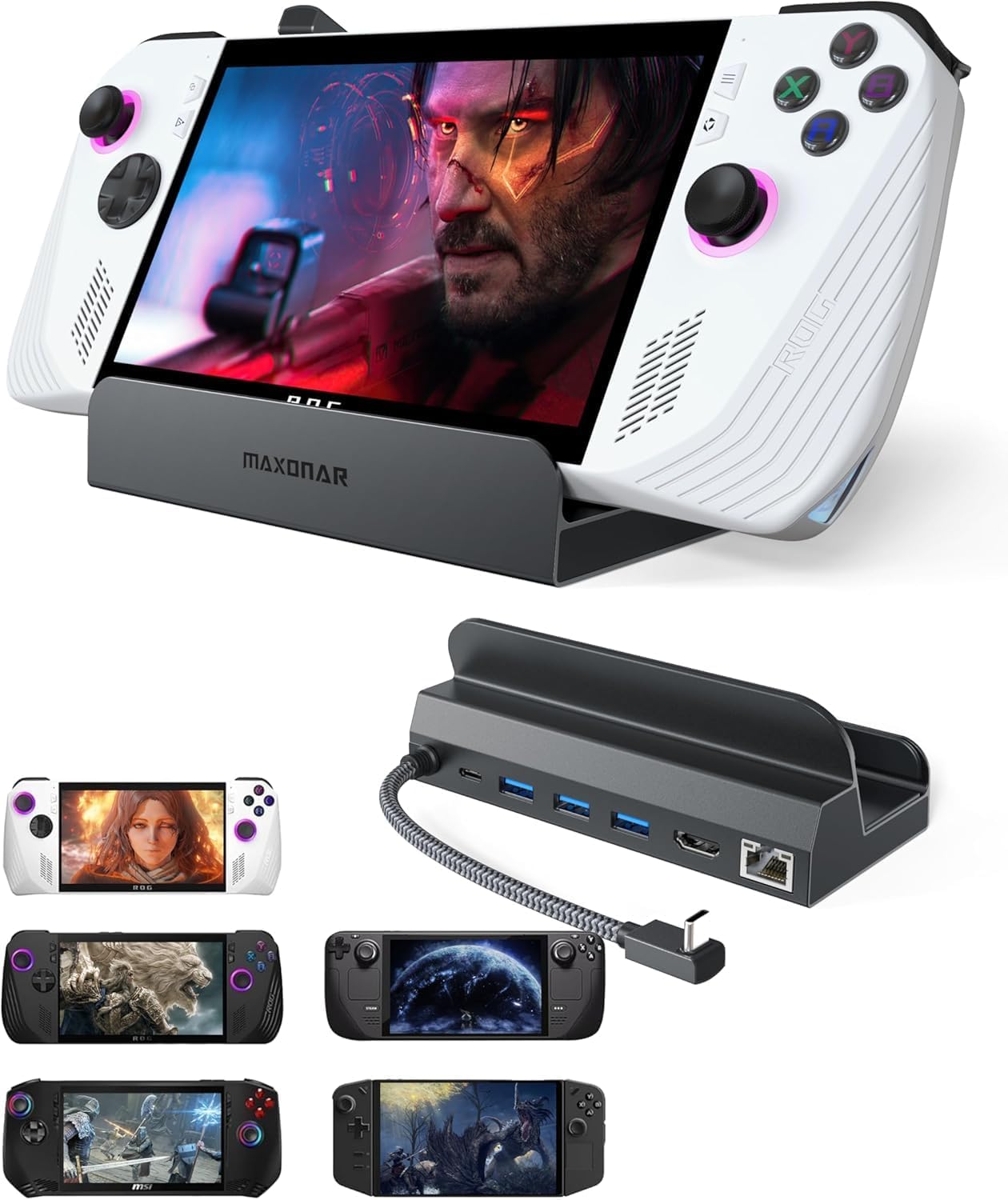 Steam Deck OLED 1TB ドッキングステーション付き Amazon.co.jp: Maxonar 6-in-1 ドッキングステーション ROG Ally X