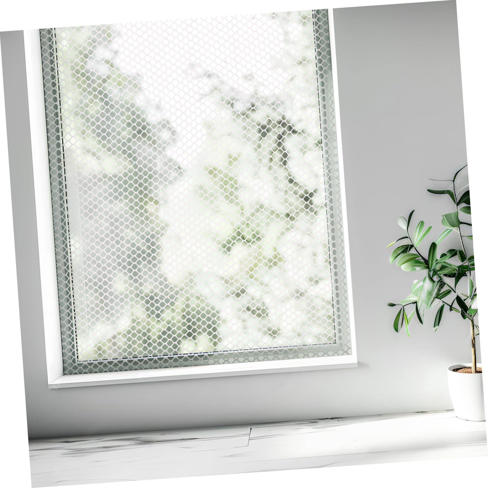 Hohopeti Balcony Netting Safety Guard Sturdy Plastic Mesh Fence for Accident Prevention Fine Breathable Design for Pets Easy Setup with Zip Ties Wide Long