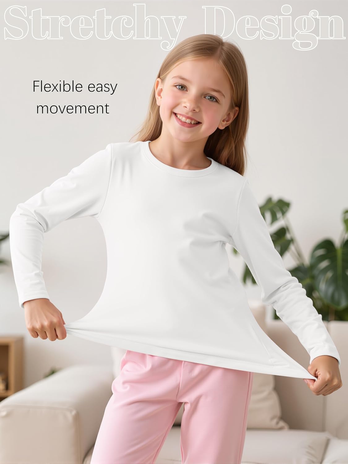 Resinta Girls Basic Long Sleeve Crew Neck Top Kids Layering Tees Casual Soft Solid Pullover T-Shirts 2-14 Years - Image 4