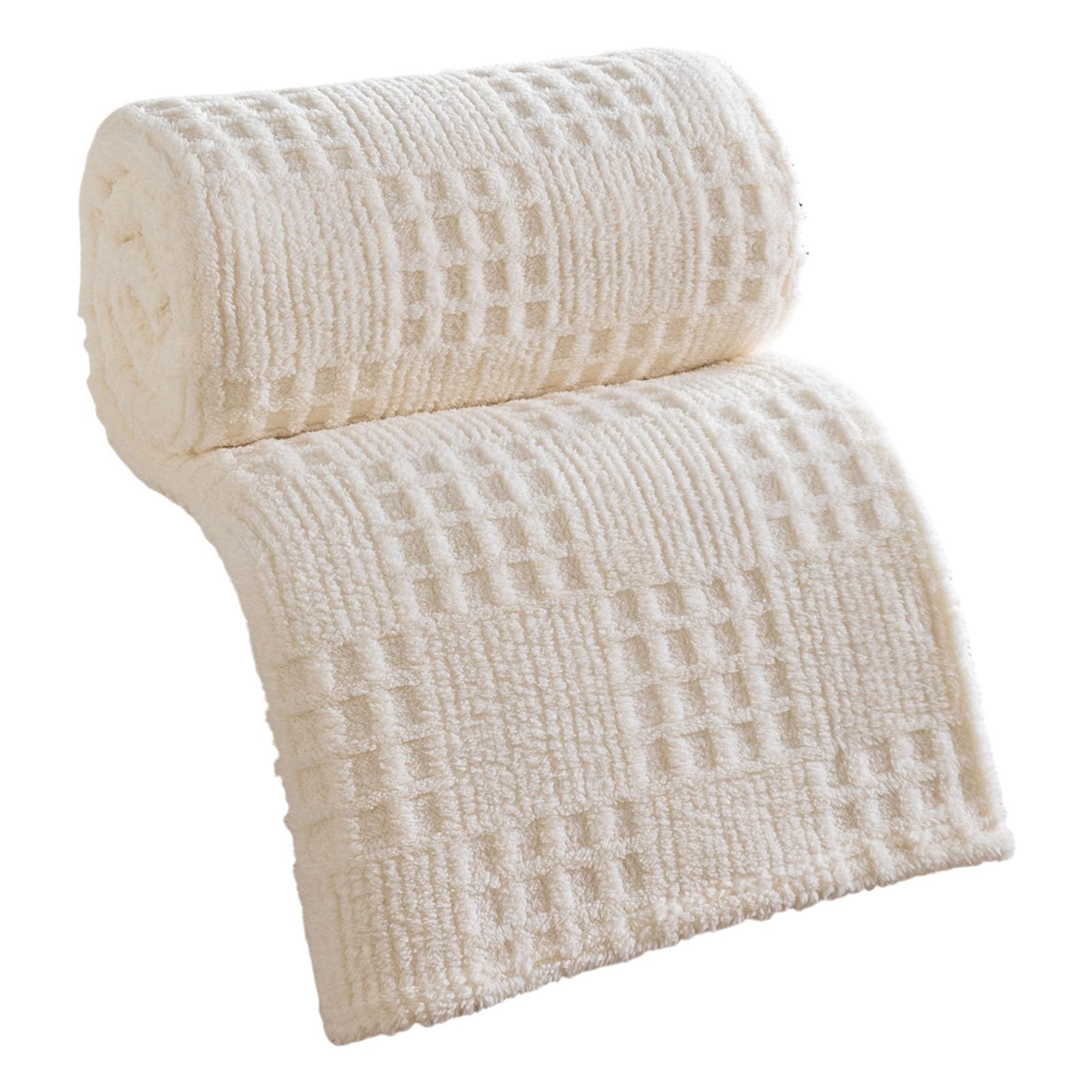 Emotional Support Blanket Yellow for Dogs, Soft Plush Polyester Dog Blanket, Blanket for Couch, Bed, Crate, Car, Machine Washable (White, 70x100cm)