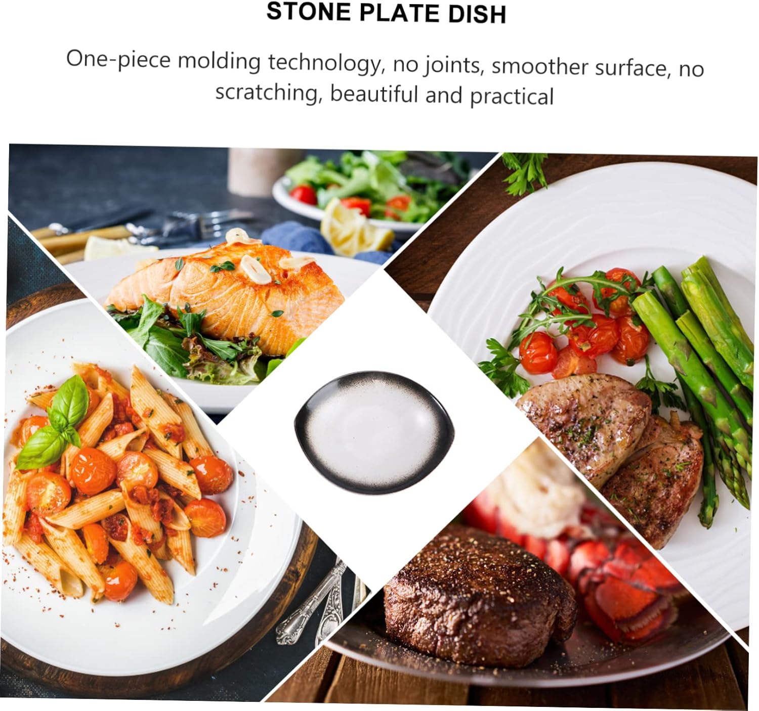 Cabilock 1pc Pattern Serving Tray Stylish Kitchen Dish for Pizza Pasta and More for Parties Restaurants and Home Dining Easy to Clean Smooth