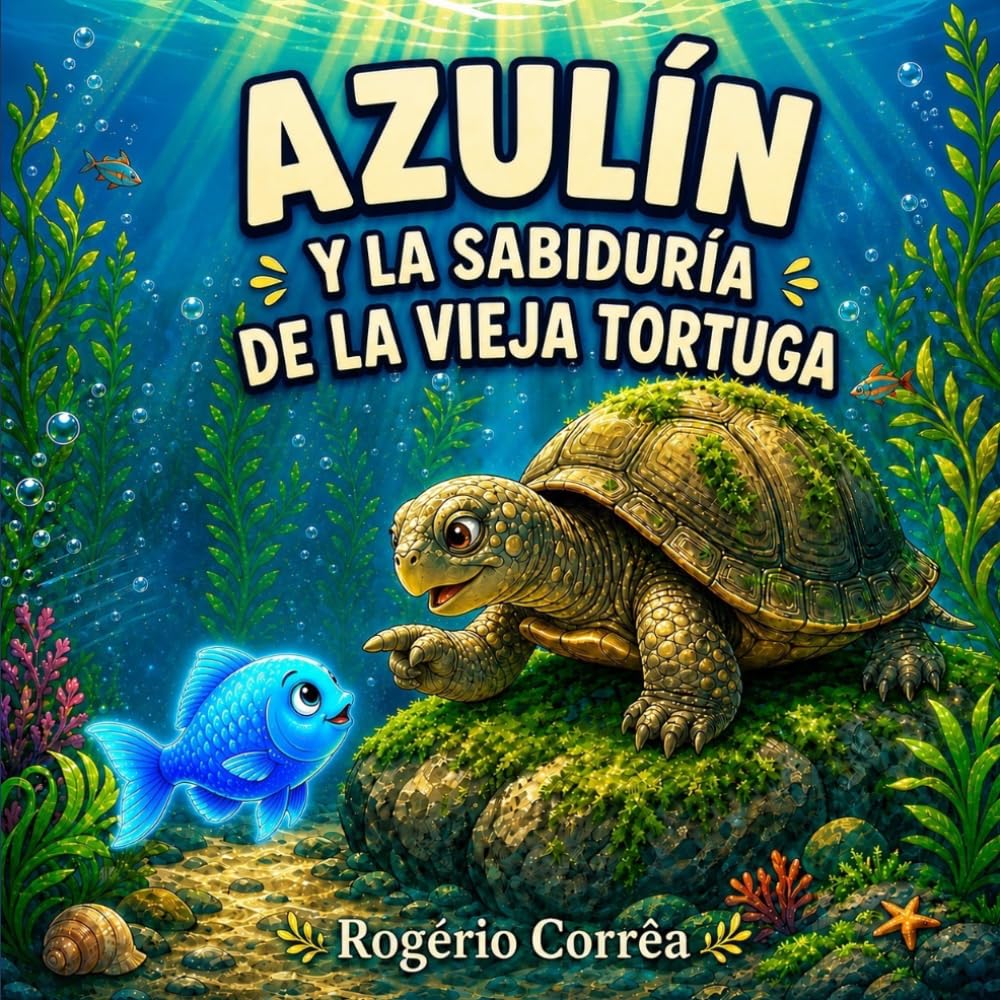 Azulín y la Sabiduría de la Vieja Tortuga: Un cuento infantil ilustrado sobre la paciencia, la amistad y la inteligencia emocional