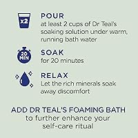 Vista 4 de Dr Teal's Pure Epsom Salt, Relax & Relief with Eucalyptus and Spearmint, 3 lb (Pack of 4)