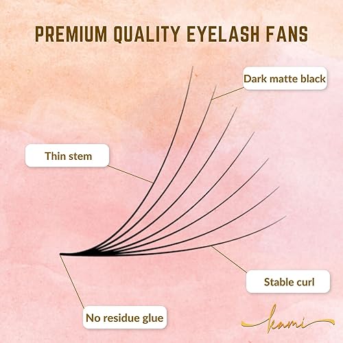 Miniatura 2 de KAMI LASHY 500 extensiones de pestañas Promade, pestañas sueltas de 3D a 16D, pestañas rizadas CCCCD, grosor de 0.030.050.003 in, longitud de