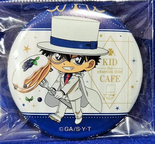 Amazon Co Jp 名探偵コナン 怪盗キッド 缶バッジ 直径5 5cm パンケーキ レアver Kid Cafe The Phantom Thief Toys Games