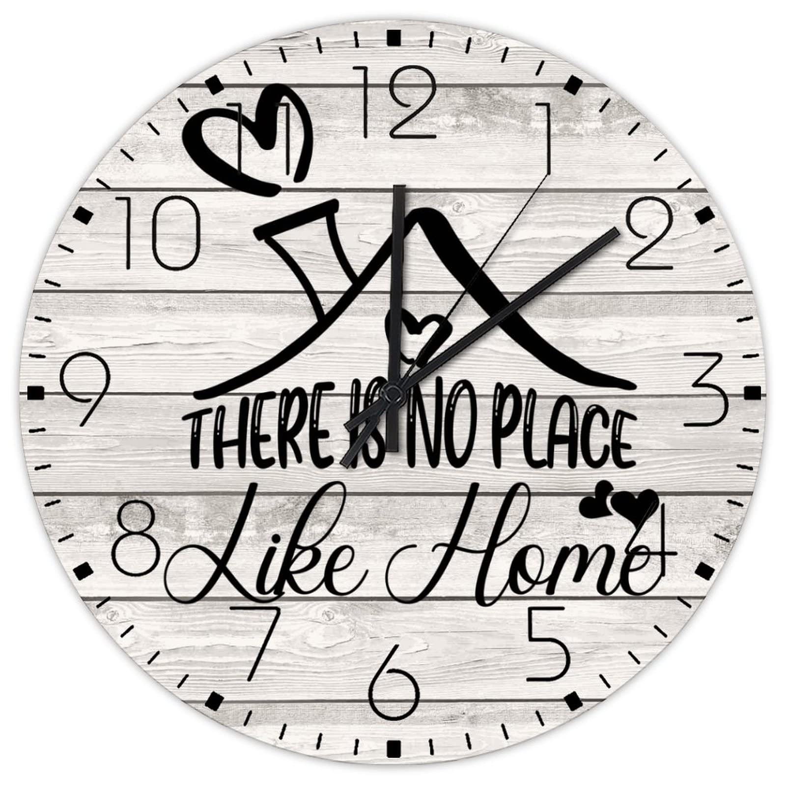 Horloge murale silencieuse 38cm design moderne et sans tic-tac pour salon