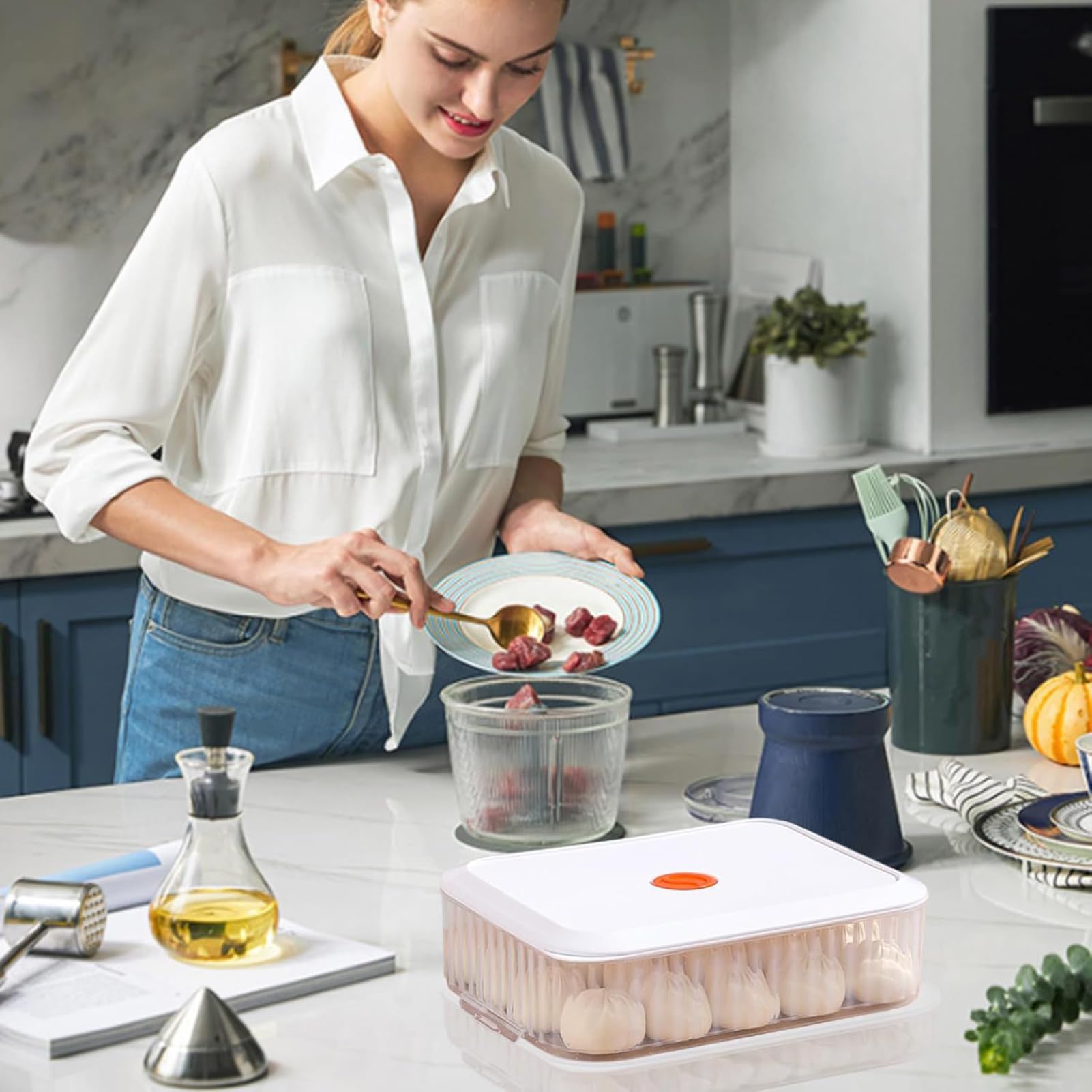 Brotgärbox - Stapelbarer Gärbehälter mit Deckel, langlebige Teigaufsteigbox, Küchen Vorratsbehälter zum Backen | Professionelle Gärboxen für Küche, Backen, Restaurant