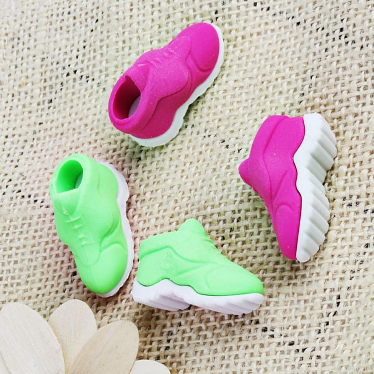4pcs Cartoon Football Cleat Erasers for Students Classroom Rewards image 4