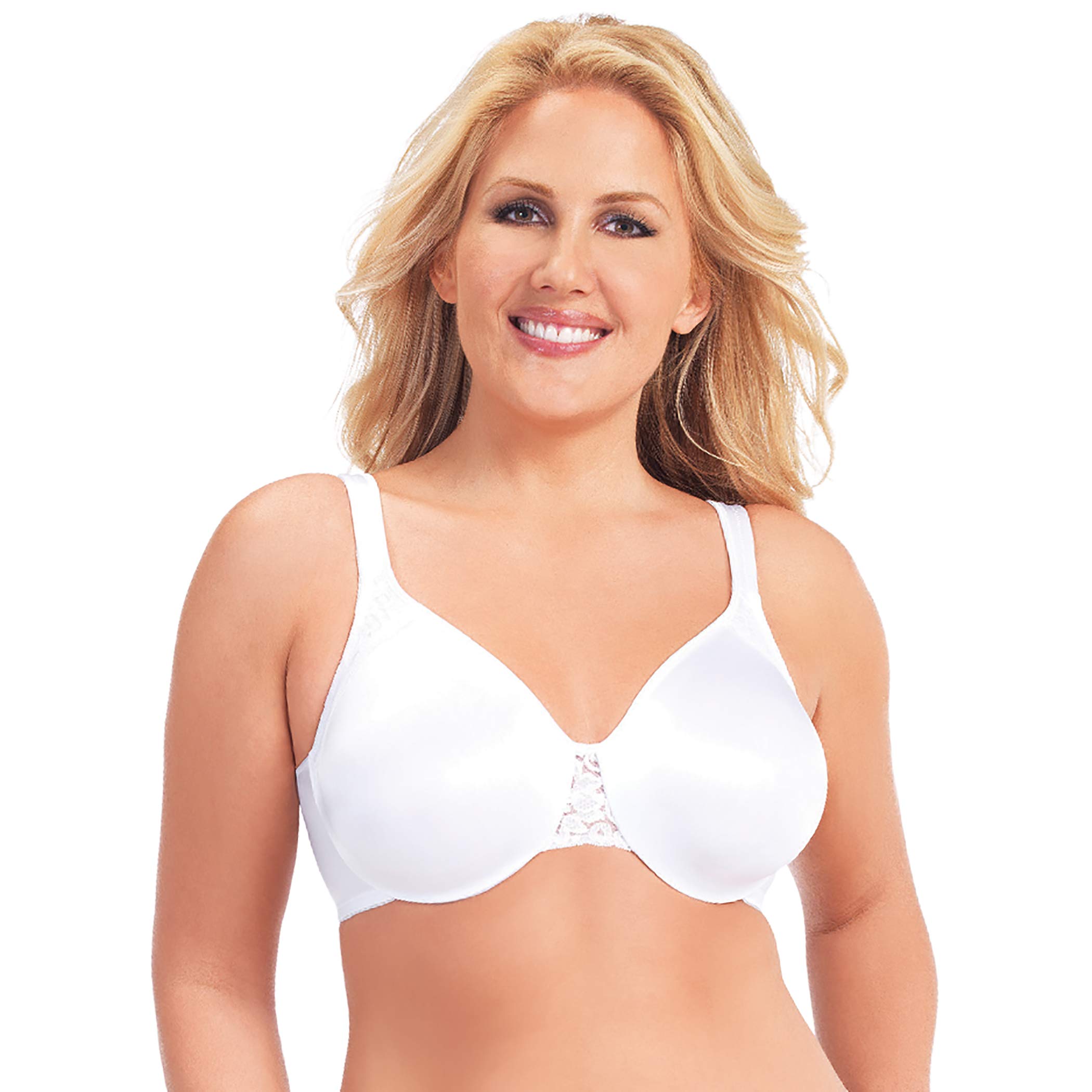Exquisite FormWomens 5175070 FULLY Minimizer Underwire Full-Coverage Bra with Back Closure & Lace