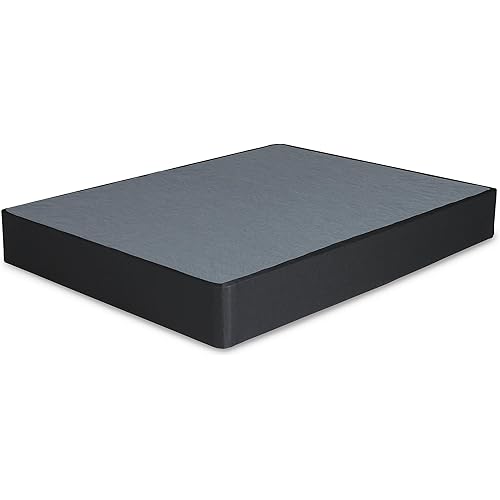 Signature Design by Ashley 10" Mattress Box Spring with Metal Foundation, Sturdy and Durable, Ready to Assemble, Parts and Tools Included, Cal King, Removable Black Fabric Cover