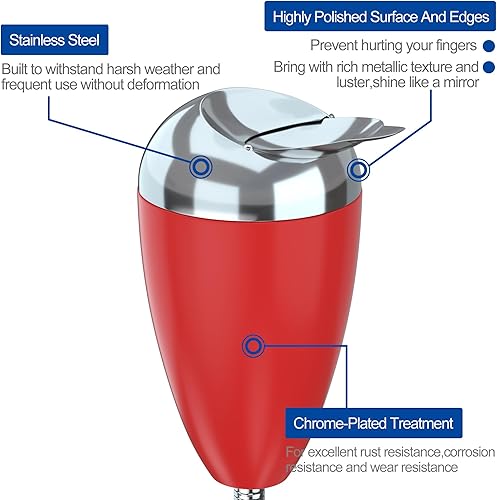 Miniatura 7 de Bandeja de ceniza de pie con tapa, altura ajustable de 21.5 a 35 pulgadas, acero inoxidable, contemporáneo, autolimpiante, telescópico, cenicero