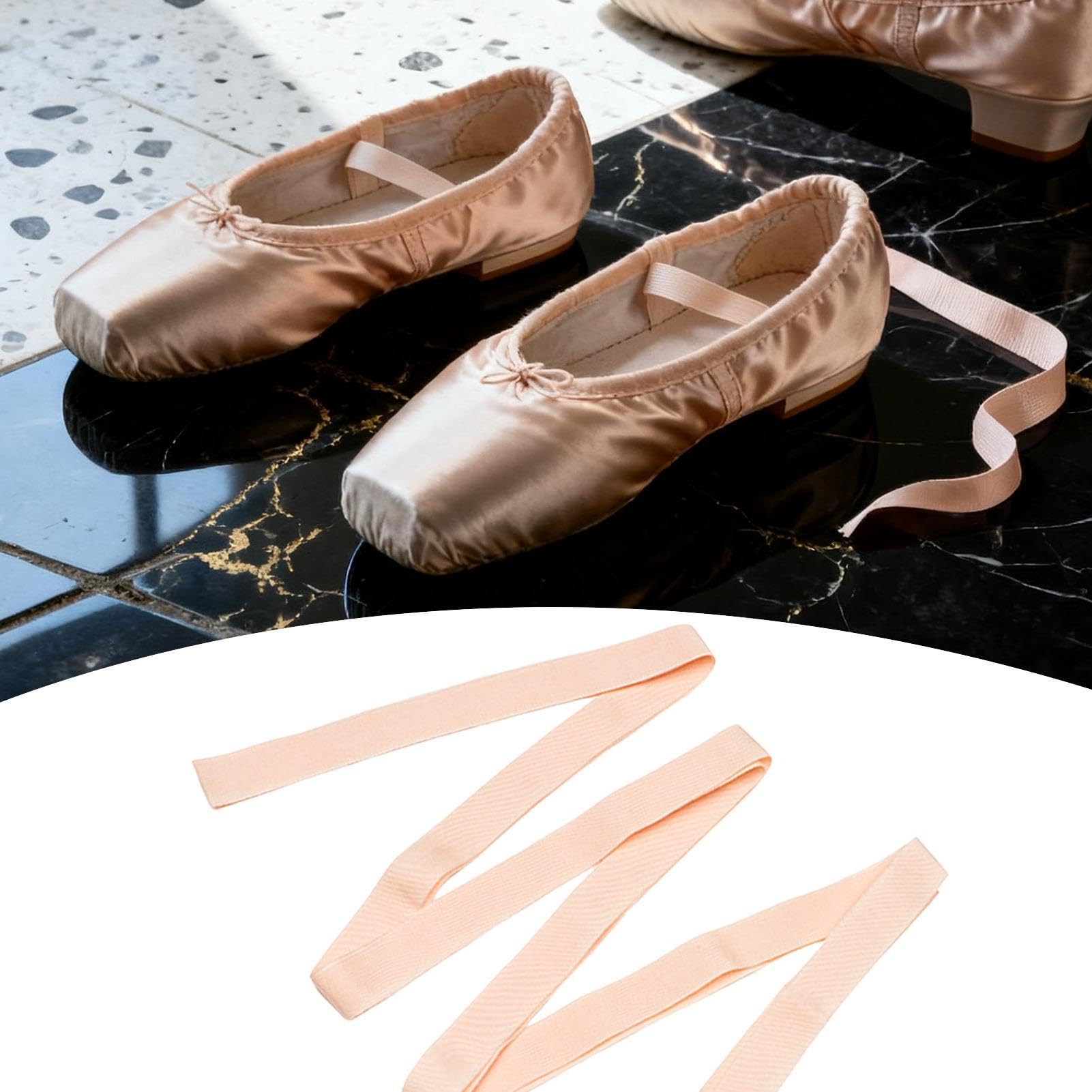 Cinta Elástica para Zapatos de Ballet 2 cm Accesorio de Danza