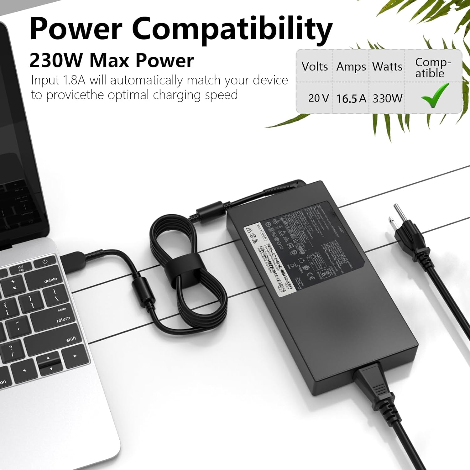 330W Charger Compatible with Lenovo Legion Pro 7i 9 9i Gen 8 9 10 Pro 7i-16IRX8 16IRX9H 83DE 16IAH8 16IRX9 83G0 16IAX10 83KY 8IAX10 83EY i7 i9 Ultra 9 RTX 4060 4070 4070Ti 4080 4090 5070Ti 5080