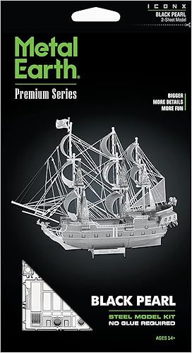 Miniatura 6 de Fascinations Kit de modelo de metal 3D Black Pearl serie Premium de Metal Earth