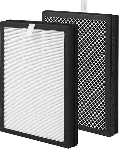 Paquete de 2 filtros de repuesto CAP-500 compatibles con purificador Cuisinart CAP-500FPK, filtración 3 en 1