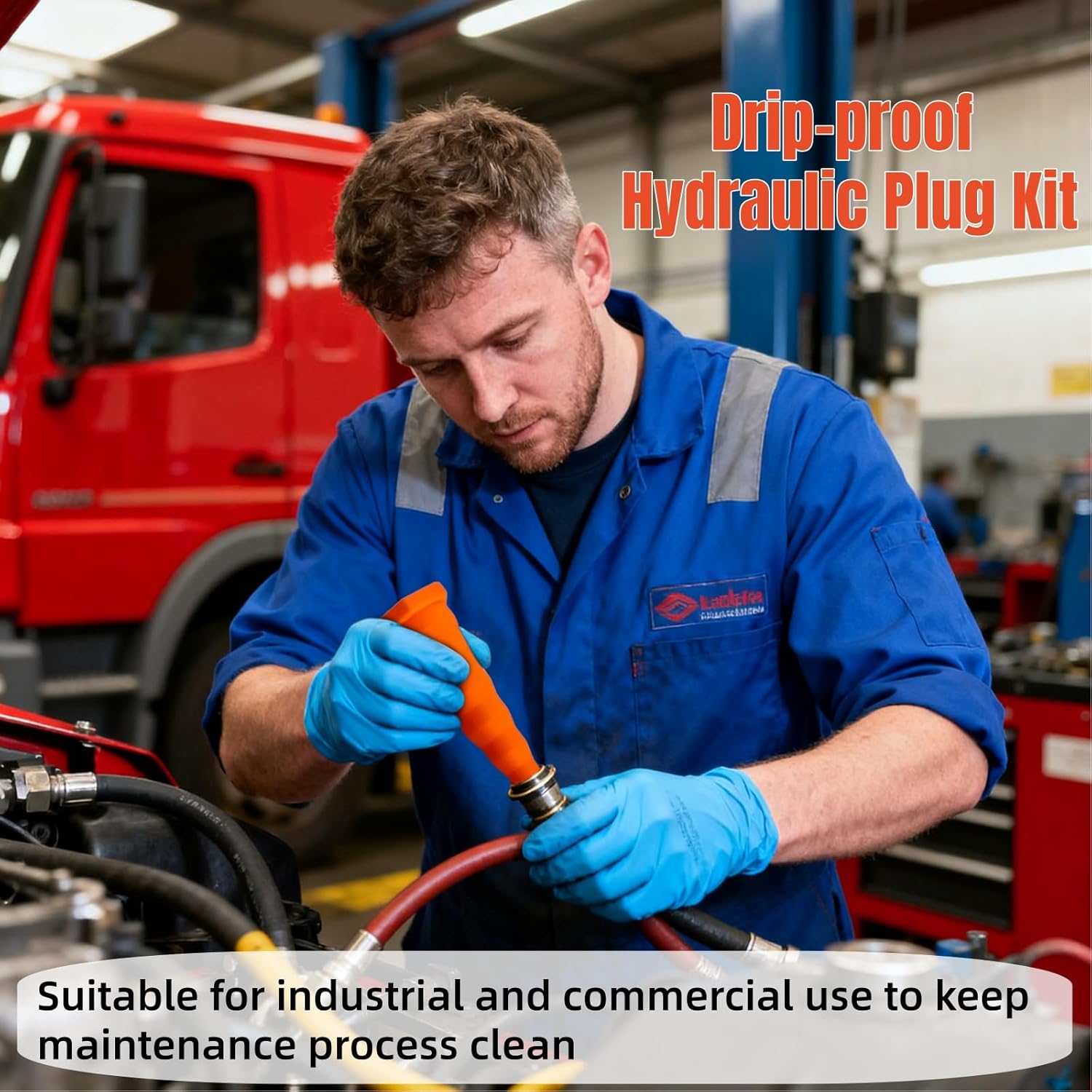 35 Pieces Hydraulic Oil Service Plugs, Universal Industrial Silicone Rubber Hose Plugs, 3 Sizes Drip Proof Tapered Stopper Plug Kit for Irrigation Oil Pipes Heavy Equipment Oil Port