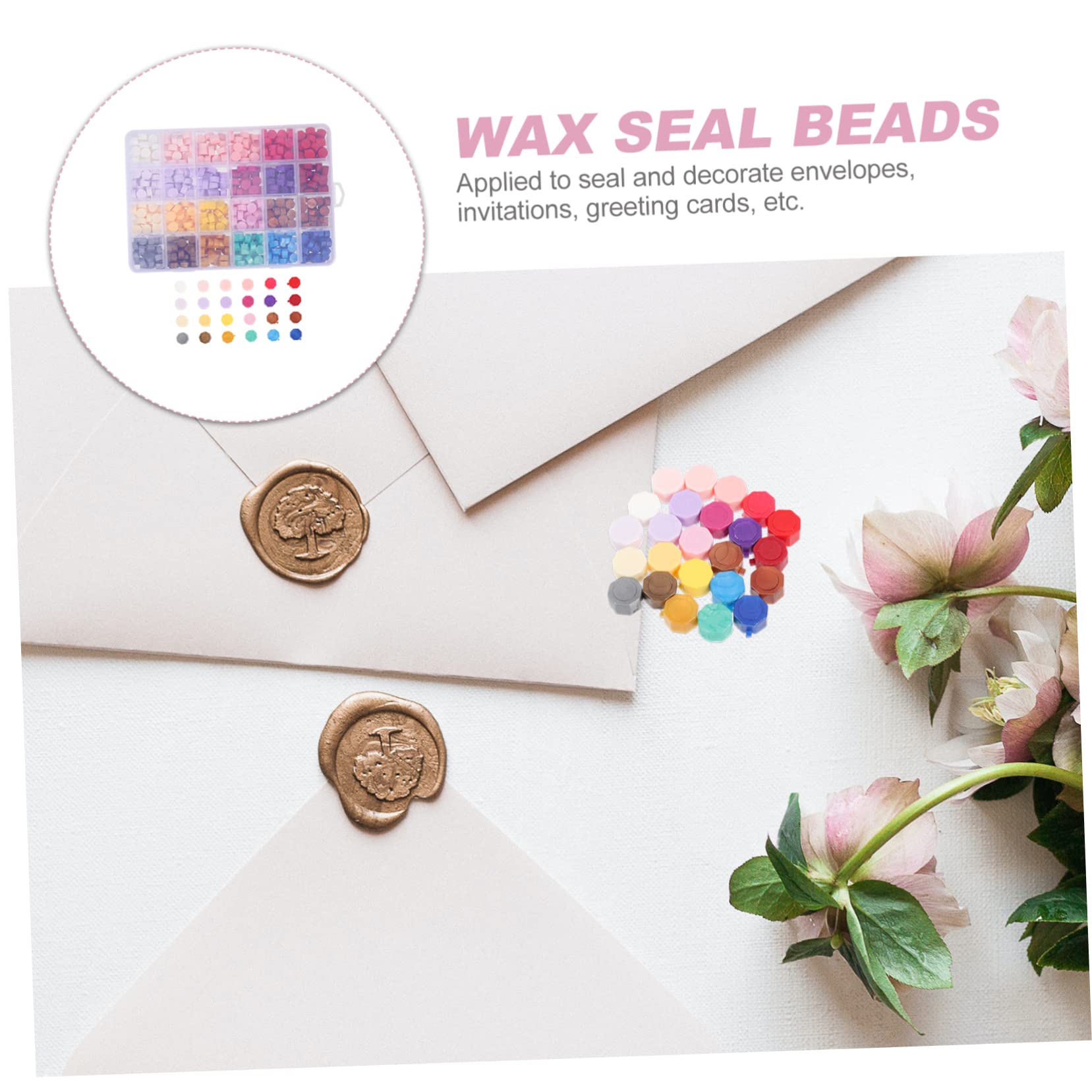 Perlas de Lacre para Hacer Tú Mismo, Caja de Cera de Colores para Sobres