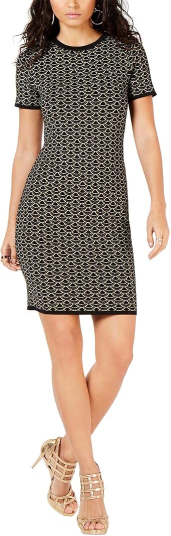 Michael kors black and gold dress Clearance