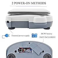 Vista 7 de CGOLDENWALL Báscula de laboratorio 15kgx0.0.04 oz Balanza digital de precisión Balanza electrónica Pesaje de laboratorio Báscula industrial Báscula
