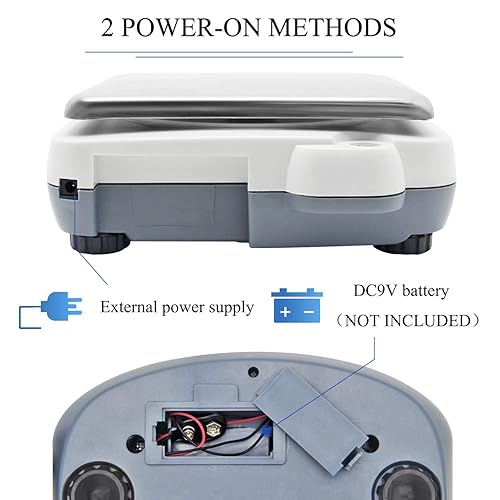 Vista 7 de CGOLDENWALL Báscula de laboratorio 15kgx0.0.04 oz Balanza digital de precisión Balanza electrónica Pesaje de laboratorio Báscula industrial Báscula