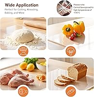 Vista 8 de Acrylic Cutting Board with Counter Lip, 17.5x13.5 Inch Clear Cutting Boards for Kitchen Counter, Large Cutting Board Non Slip for Countertop Claro