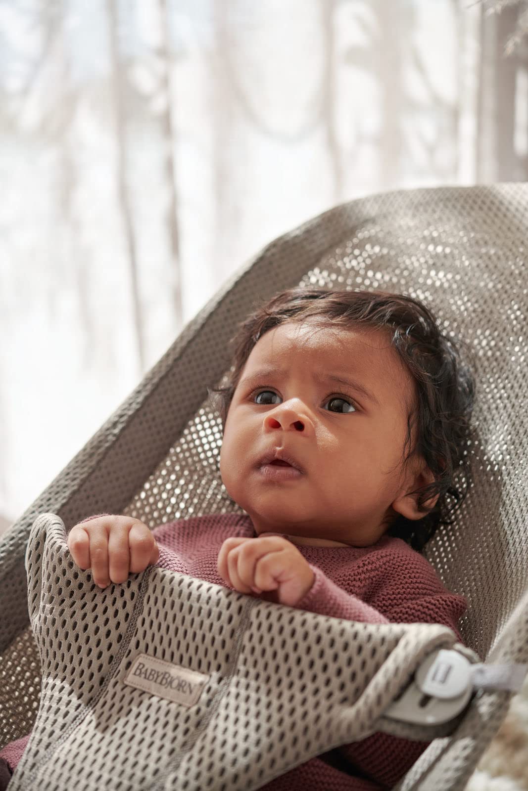 BabyBjörn Transat Bliss, Mesh, Gris-beige