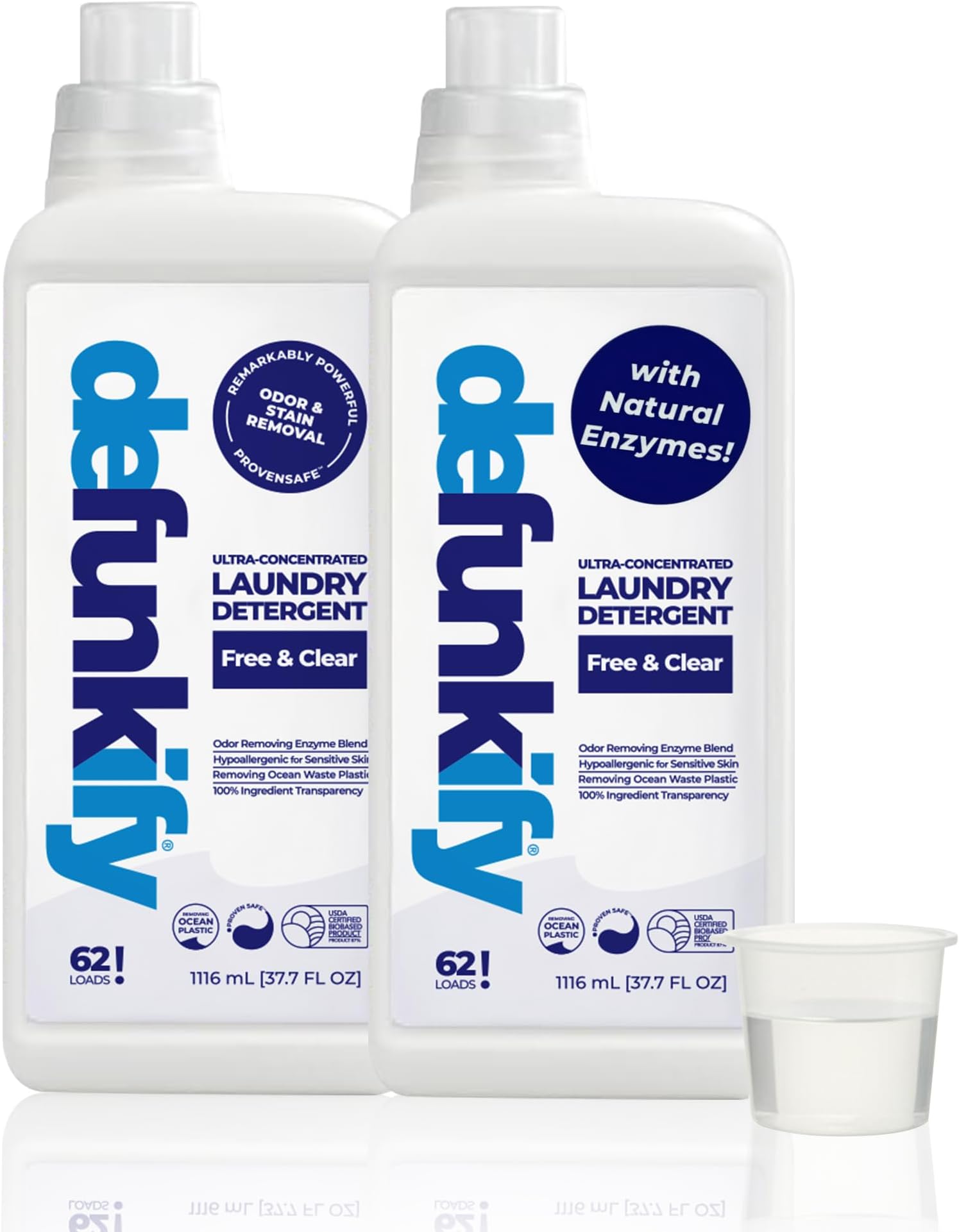 - Laundry Detergent, 124 Load. Unscented Liquid Laundry Detergent Washing Soap for Sensitive Skin. ProvenSafe™ Fabric Stripper Cleaning Supply w/Odor & Stain Remover for Activewear & All Fabrics