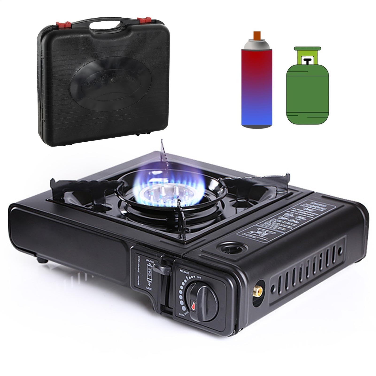 Réchaud de Camping Poêle de Cuisine Portable pour Randonnée et Extérieur