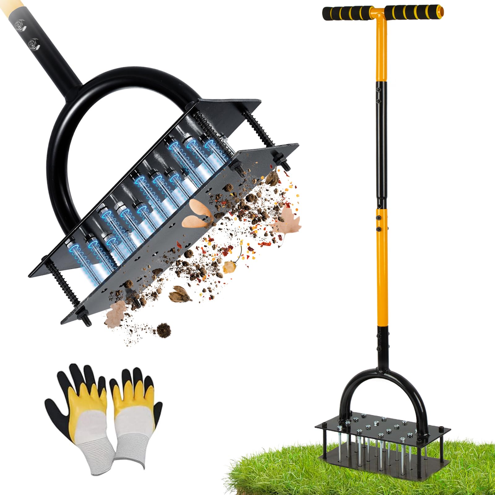 Sykart 16-Spike Pre-Assembled Lawn Aerator