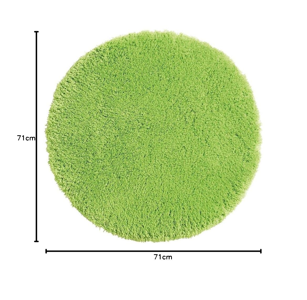 Panasonic® baño (microfibra I Alfombrilla de baño I microfibra ducha Alfombrilla I baño alfombra para cuarto de baño I Lavado Bar I I de secado rápido suelo radiante I color verde, 71 cm rund