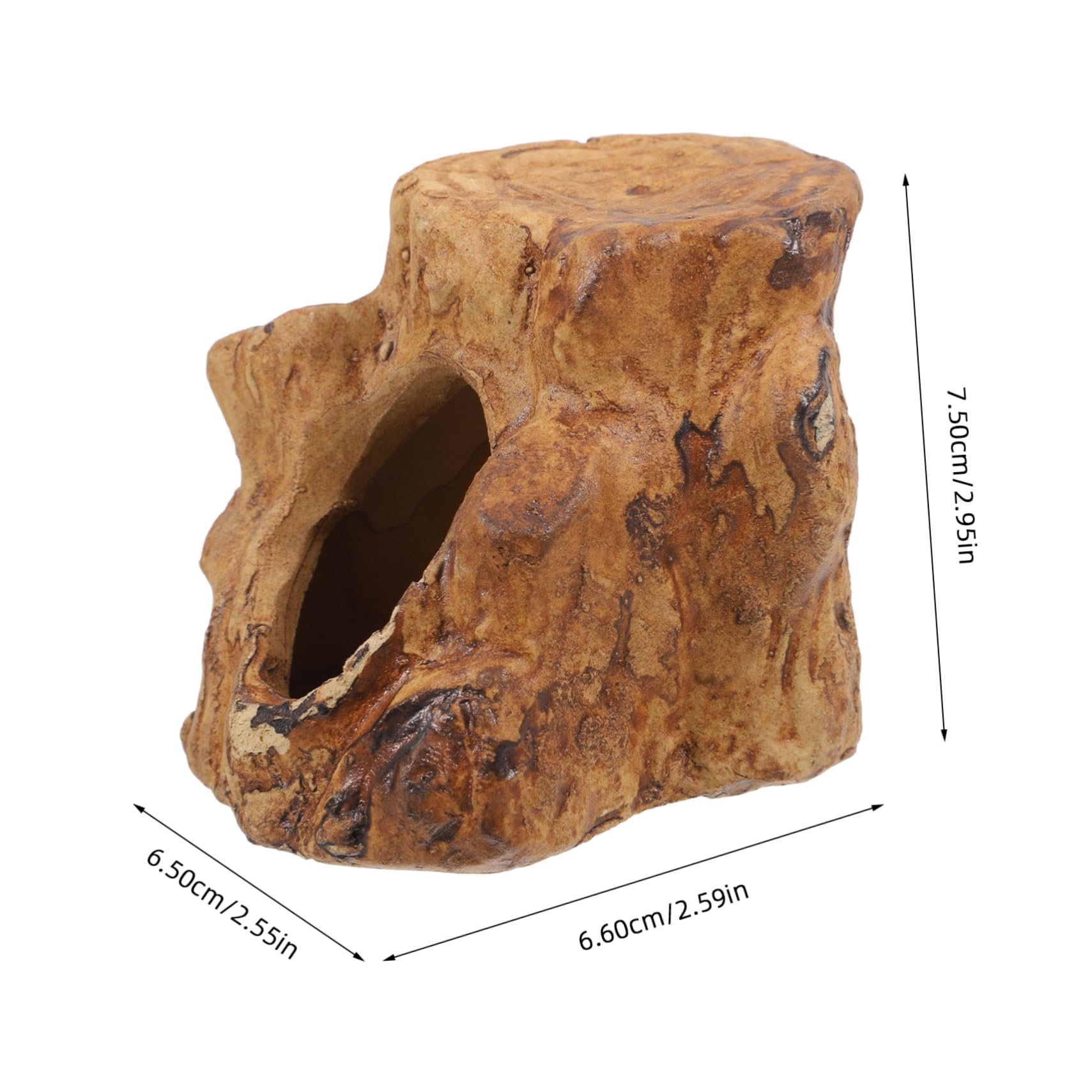 GRIRIW Reptile Hideout and Fish House Aquarium Caves for Shrimp Breeding Natural Hiding Spots for Fish and Reptiles Improves Water and Promotes Activity