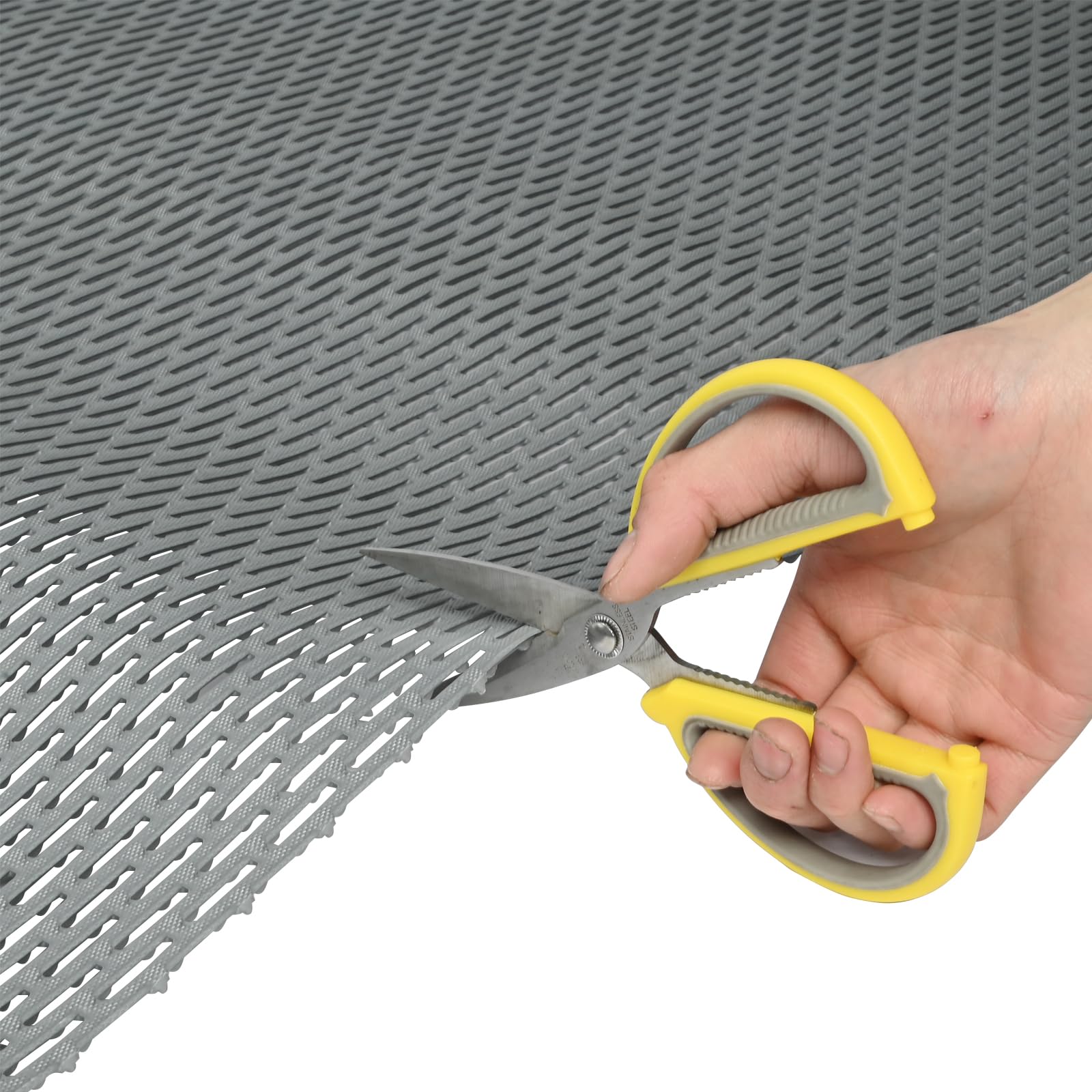 tonchean Tappetino per drenaggio, antiscivolo, per ambienti bagnati, drenaggio, 90 x 300 cm, in PVC, per esterni, antiscivolo, spessore 5 mm