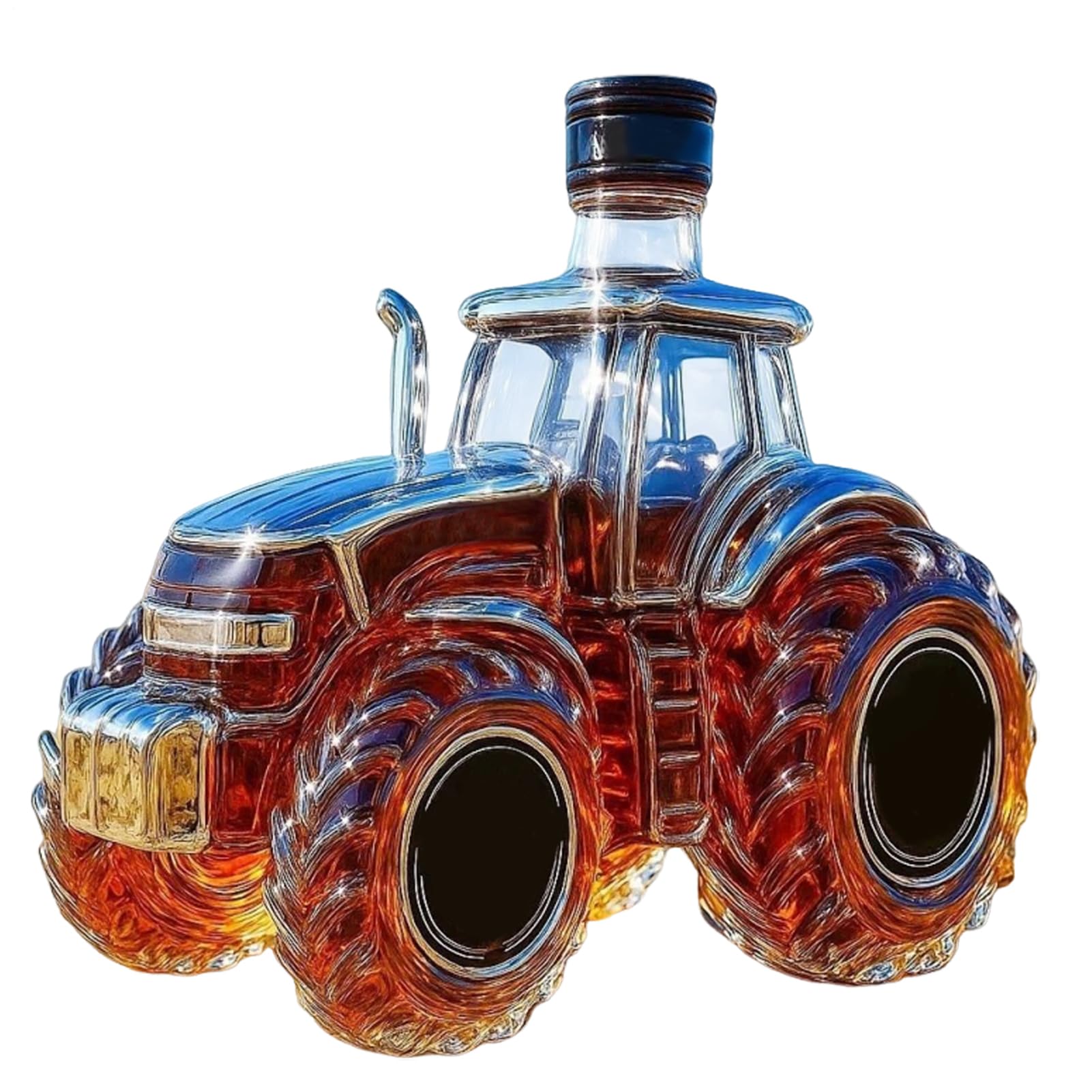 Caraffa Per Liquori - 300ml Erogatore Di Alcol A Forma Di Trattore - Bottiglia Decanter In,Per Riunioni Familiari Feste Natale Matrimoni Bevande