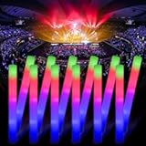 30 Pieces Led Foam Sticks - Flashing Glow Sticks Party Supplies Light Up Baton Wands for Kids, Raves, Birthday, Wedding, Christmas, Halloween, Children Toy