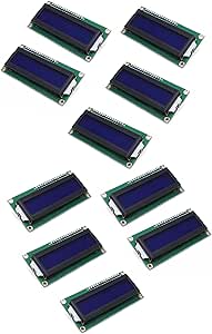 Módulo De Pantalla LCD1602 Para Raspberry Pi 4B+ 4B 3B+ 3B 2B+ Zero W WH Pico Jetson Nano ESP32 Ardui.I2C Display Module 3.3V/5V 16x2 Characters White Color Blue Background