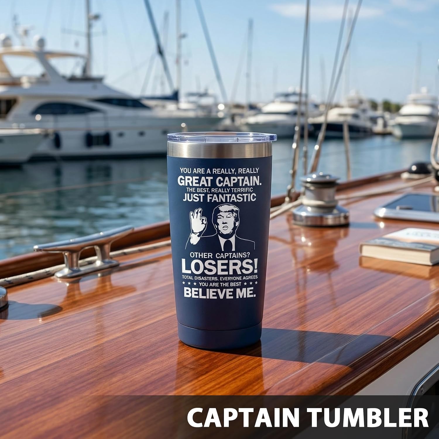 Fufandi Boat Accessories Fun, Boat Gifts For Men, Gifts For Boats Owners, Boating Lovers - Stainless Steel 20Oz Tumbler image 4