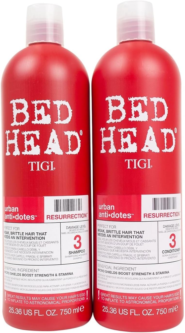Bed Head Shampoo and Conditioner, Urban Antidotes Resurrection, 25.36 Fluid Ounce