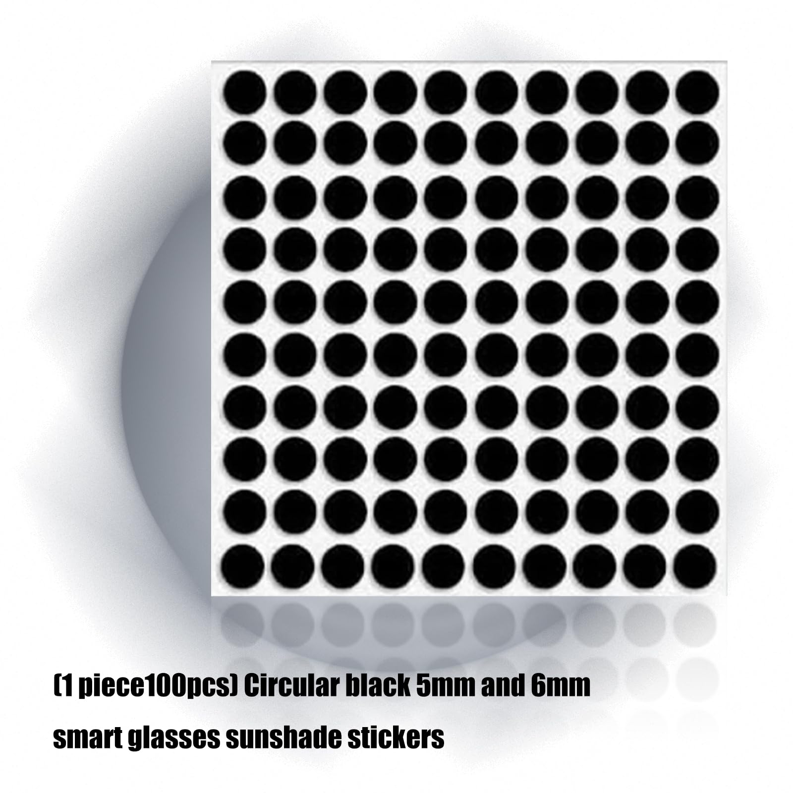 Adesivo universale per blocco della luce a LED per occhiali Protezione antiriflesso 5 mm 6 mm Dimensioni Costruzione in plastica Copertura per la luce per occhiali universalmente intelligente