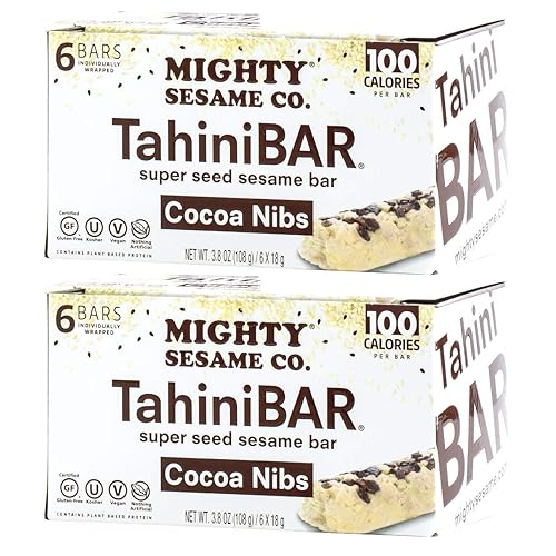 Miniatura 3 de Mighty Sesame TahiniBars (vainilla, paquete de 6 unidades de 2) barra de 100 calorías