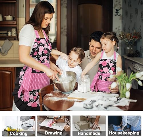 Miniatura 6 de Surblue Kitchen Aprons for Women,Heavy Duty Aprons for Cooking, Baking, BBQ and Gardening