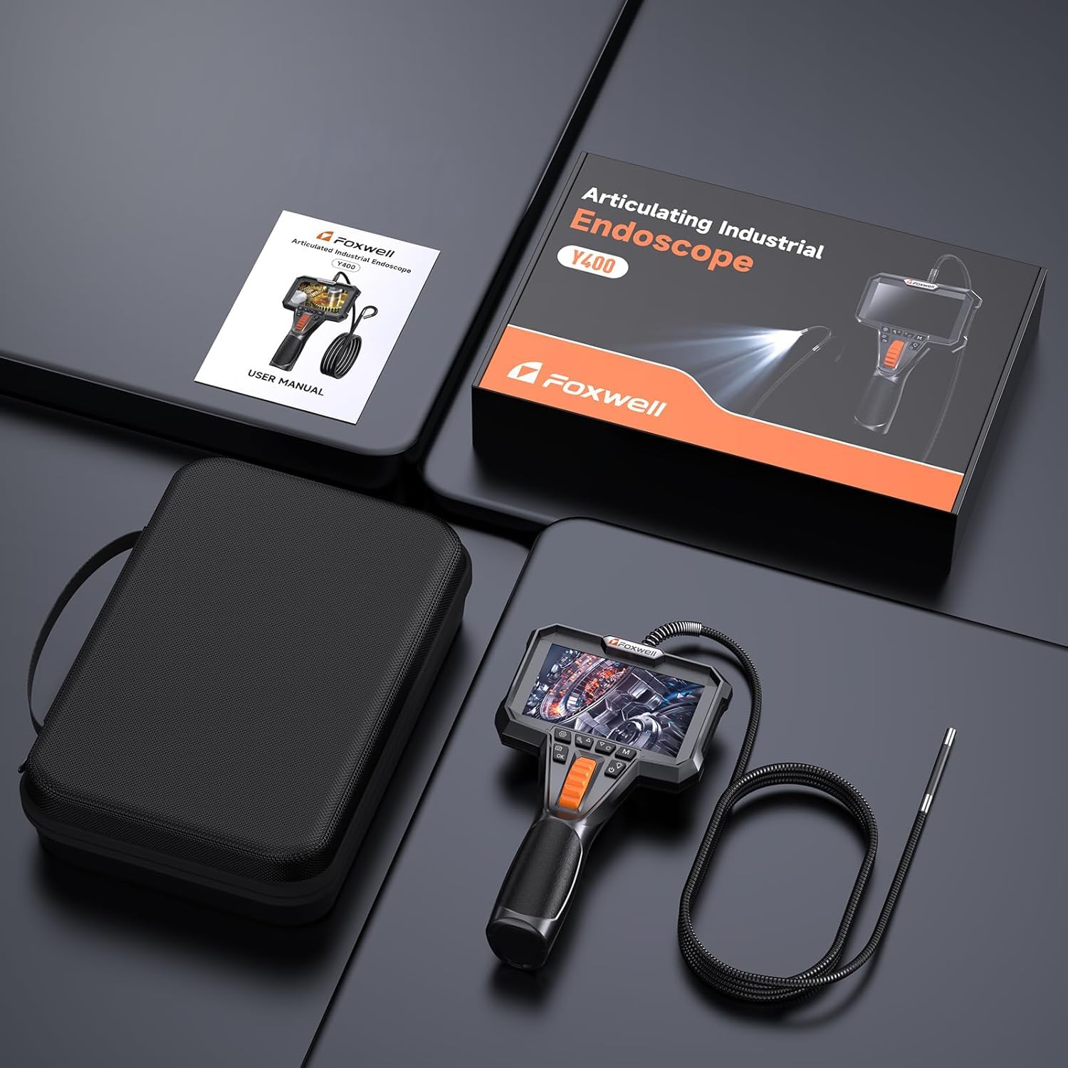 FOXWELL 001 Articulating Borescope Camera