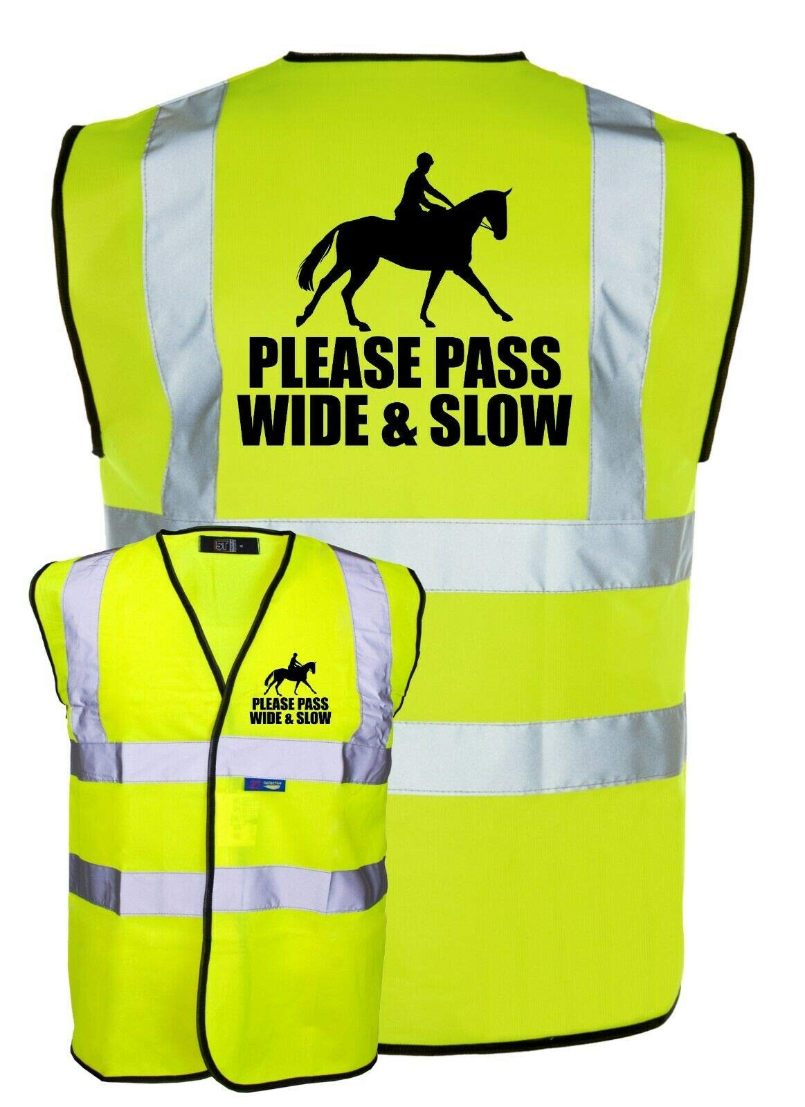 Buy Equine HiVis Please Pass Wide and Slow Horse Equestrian Safety