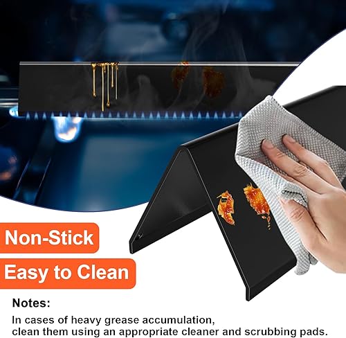 Miniatura 7 de Barras aromatizantes de acero de porcelana de 22.5 pulgadas para Weber Spirit serie 300 (perillas laterales), Genesis Silver Gold Platinum BC,